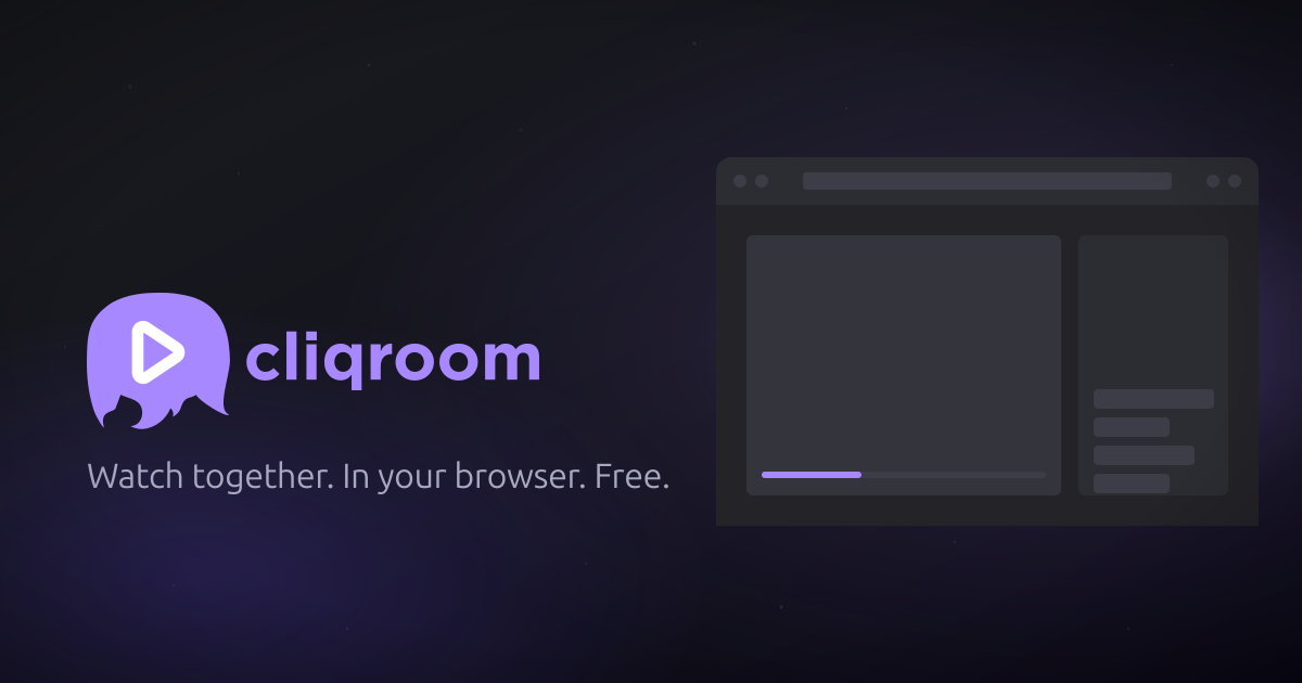 A Cliqroom room with a Netflix screen-share playing and live chat alongside it.
